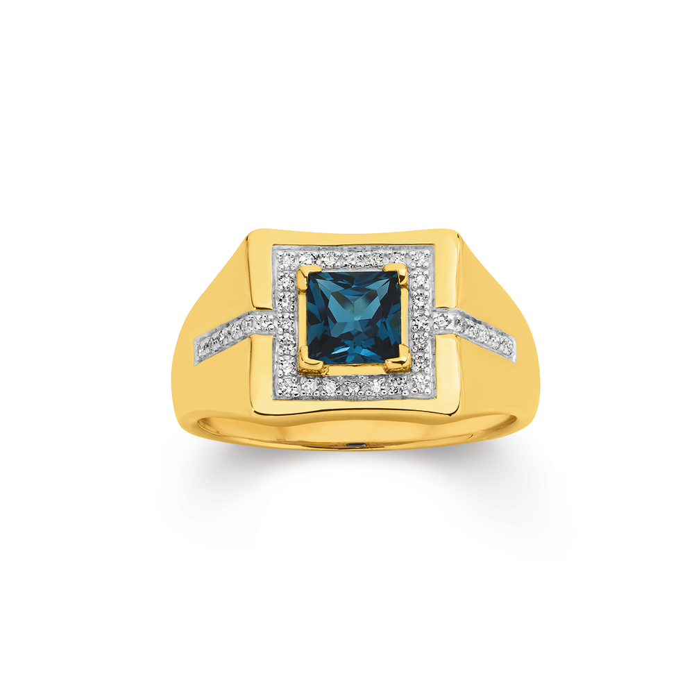 Swiss Blue Topaz Ring, Huge 30ct Gem, XR Ring, Vintage Jewelry #D9 – Silver  Embrace