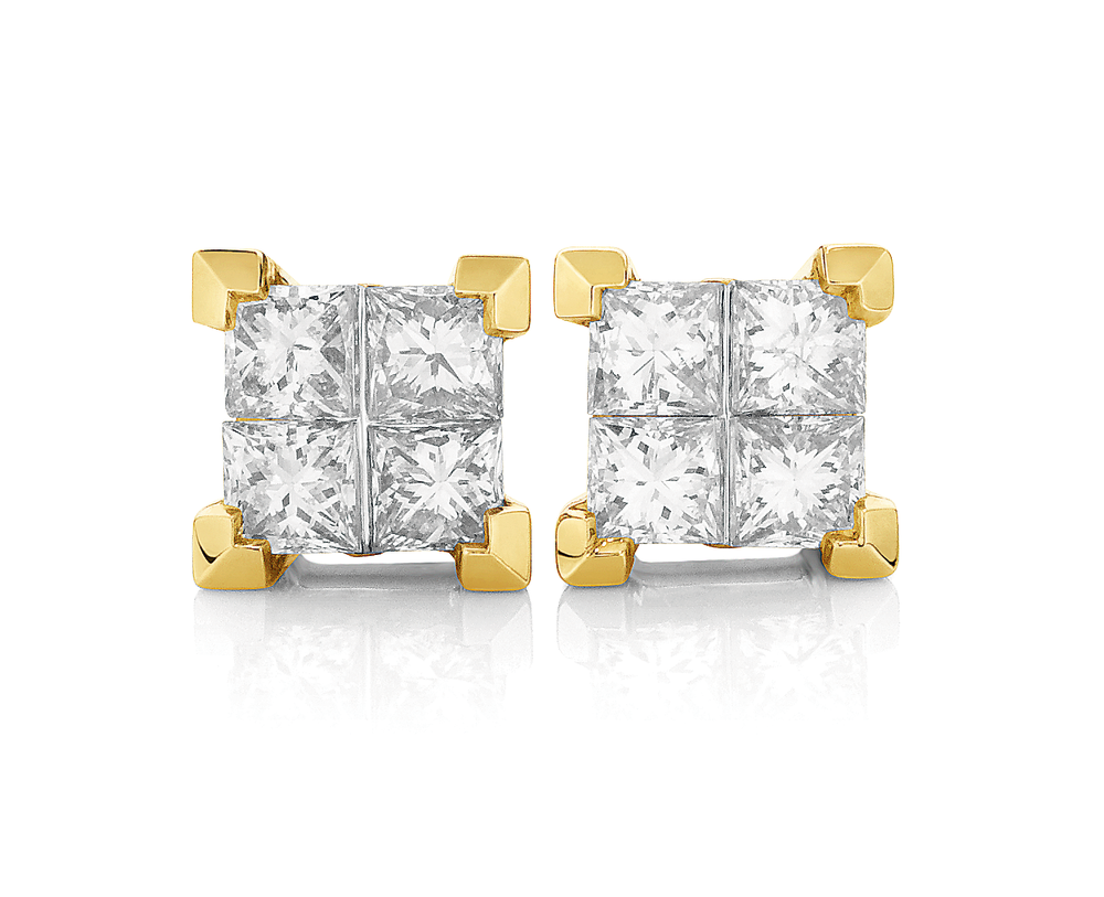 Buy Nilus Collection Stud Earrings Gold for Baby Girls and Girls and  Women Online at Best Prices in India  JioMart