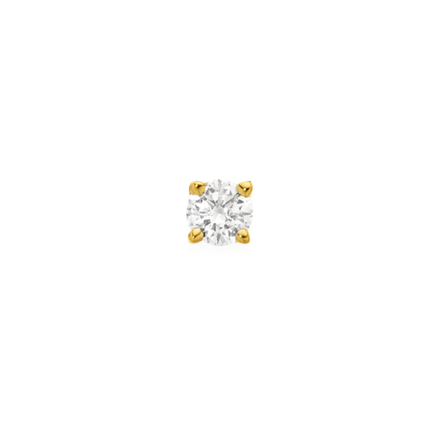 9ct Gold Diamond-set Single Stud Earring