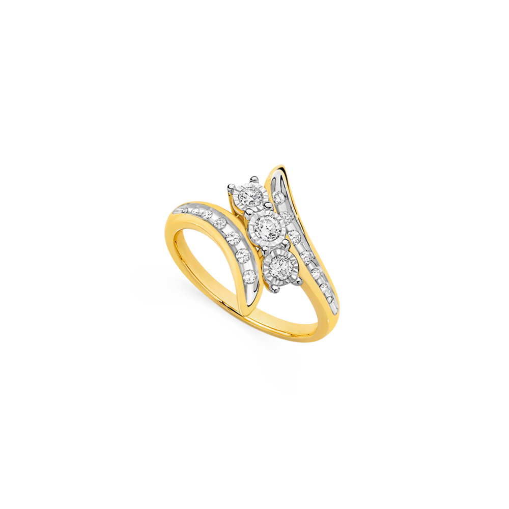 gold diamond dress rings 14k Yellow Gold Diamond Ring 20 Ctw main image 0
