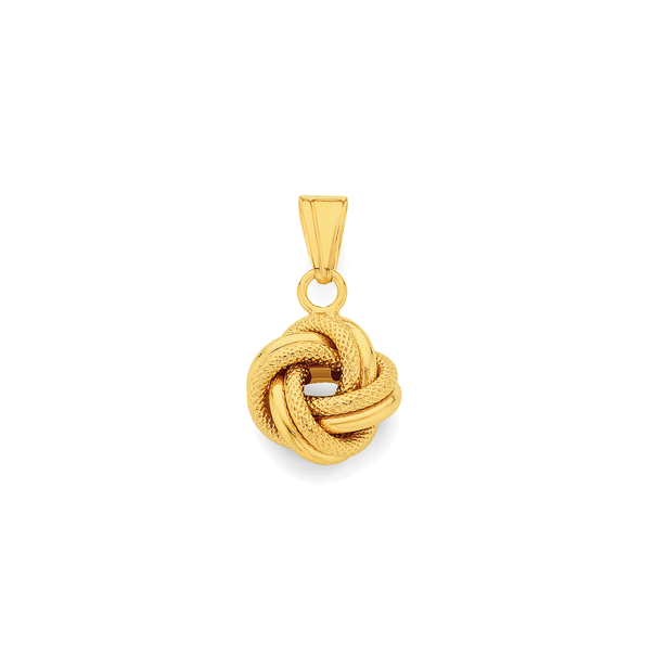 9ct Gold Double Knot Pendant