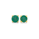 9ct Gold Emerald Stud Earrings