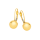 9ct Gold Euro Ball Drop Earrings