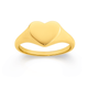 9ct Gold Heart Signet Ring