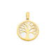 9ct Gold Mother of Pearl Tree of Life Pendant