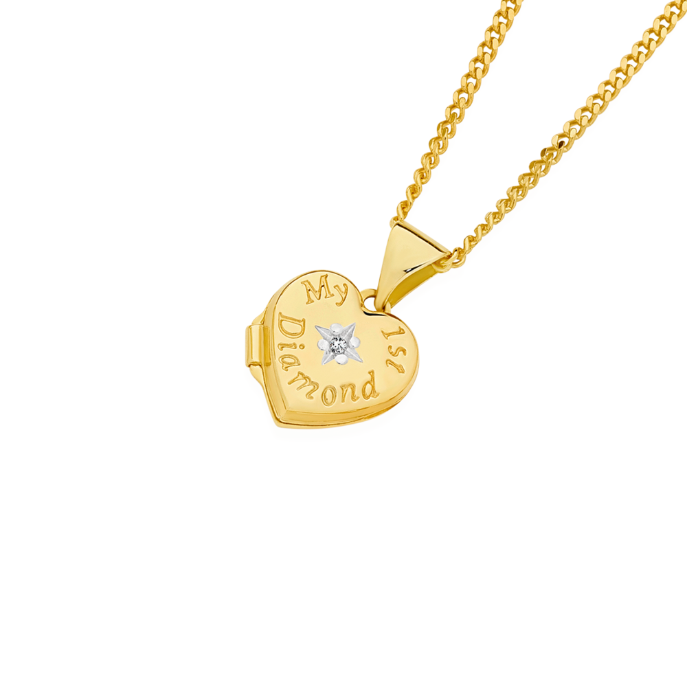 14K Yellow Gold Heart Necklace – Daniel's Creations Jewelry