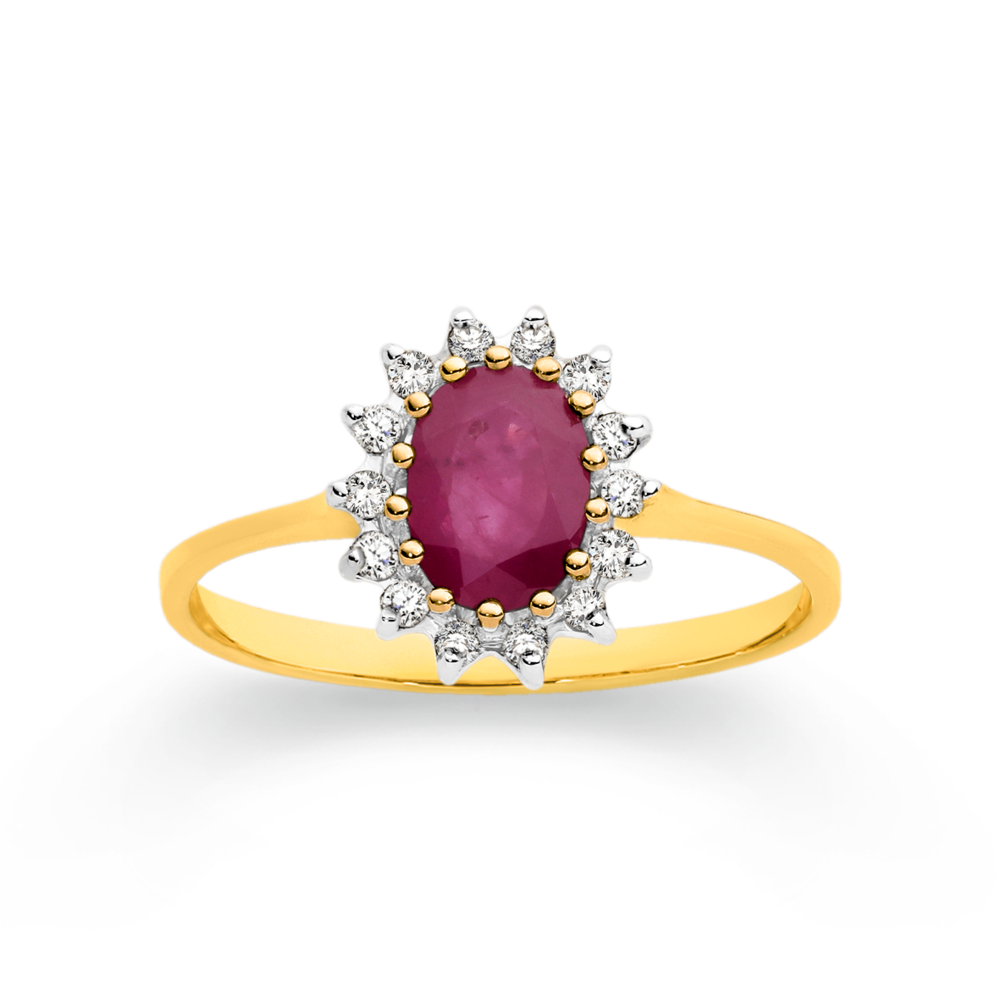 Goddesslili_Rings Goddesslili Natural Ruby Diamond Rings for Women India |  Ubuy