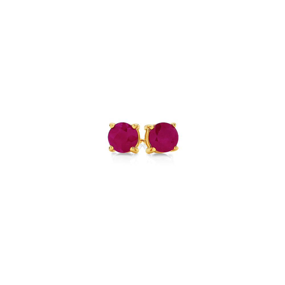 Ruby Earrings, 2.5 ct and 2.6 ct