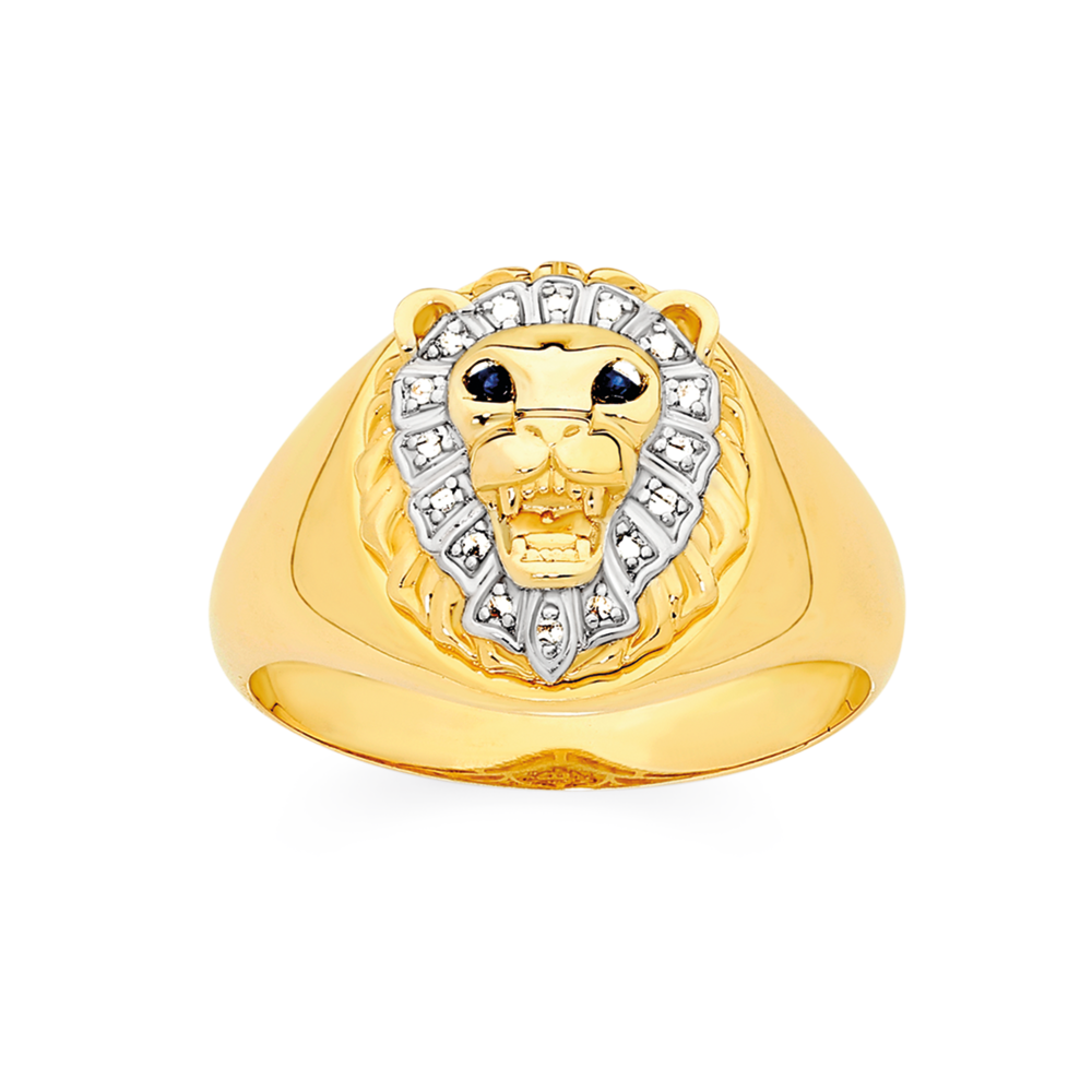 RARE PRINCE by CARAT SUTRA | Unique Design Two Tone Lion Ring with Ill –  caratsutra