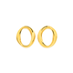 9ct Gold Oval Twist Stud Earrings