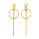 9ct Gold Pendulum Drop Earrings