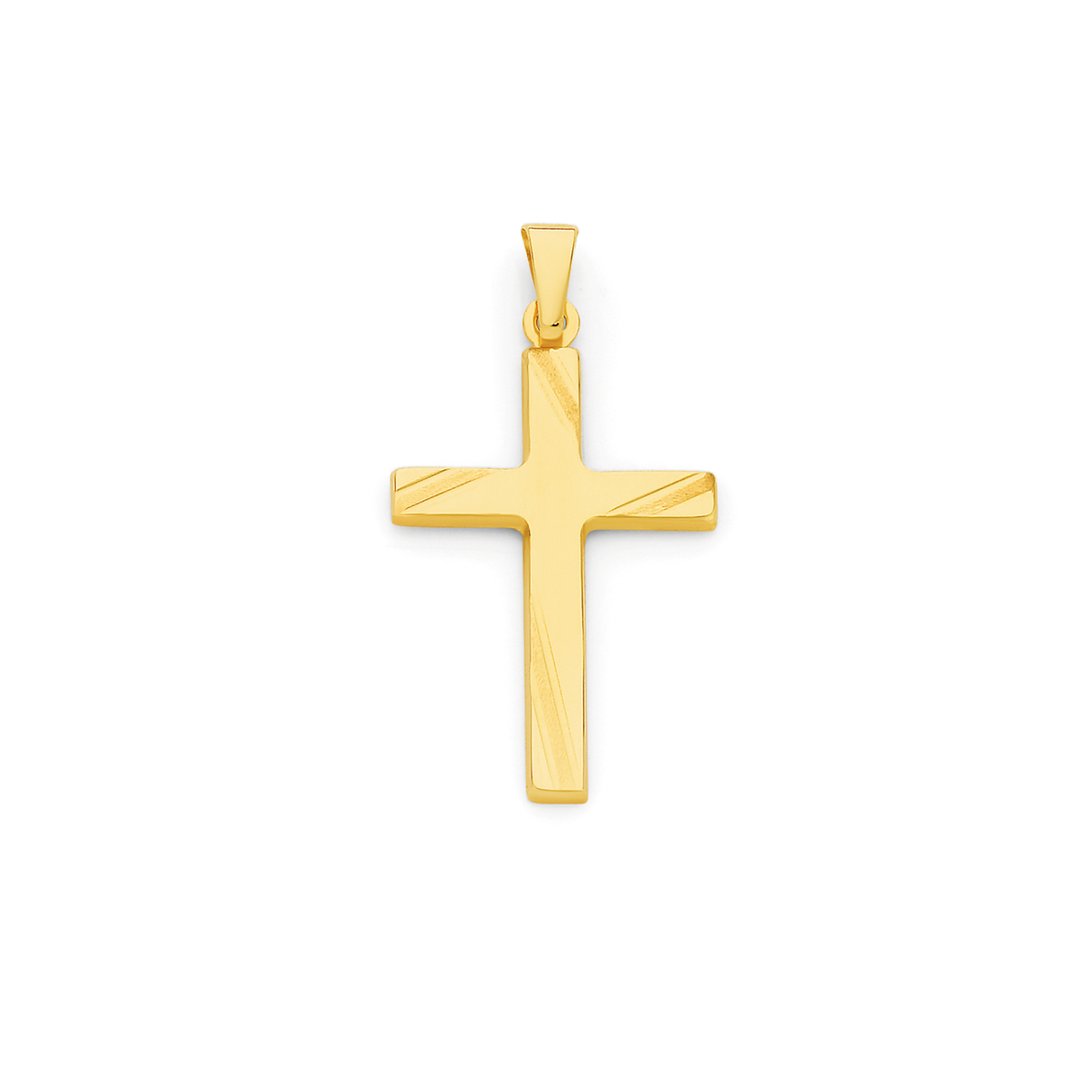 9ct Gold Polished Cross Pendant | Pendants | Angus and Coote