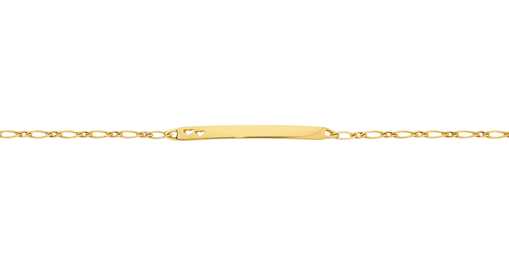 9ct Gold Solid Id Baby Bracelet | Angus & Coote