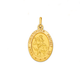 9ct Gold St Cristopher Medallion Pendant