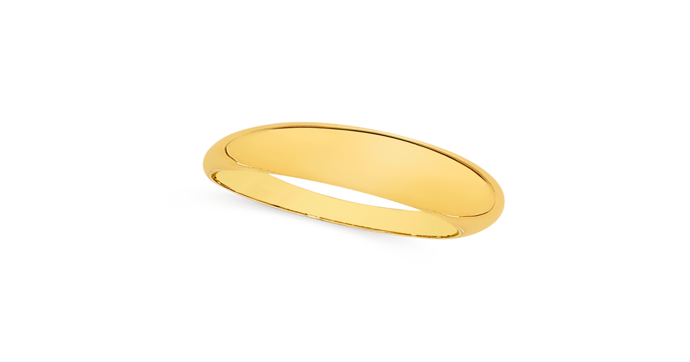 9ct Gold Tapered Dome Ring Angus & Coote