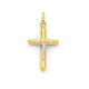 9ct Gold Two Tone Crucifix