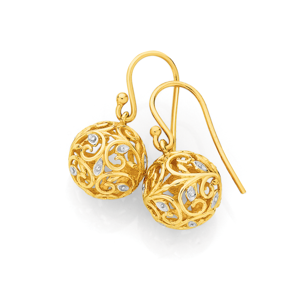 9ct Gold Filigree Earrings atelieryuwa.ciao.jp