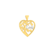 9ct Gold Two Tone Tree of Life Heart Pendant