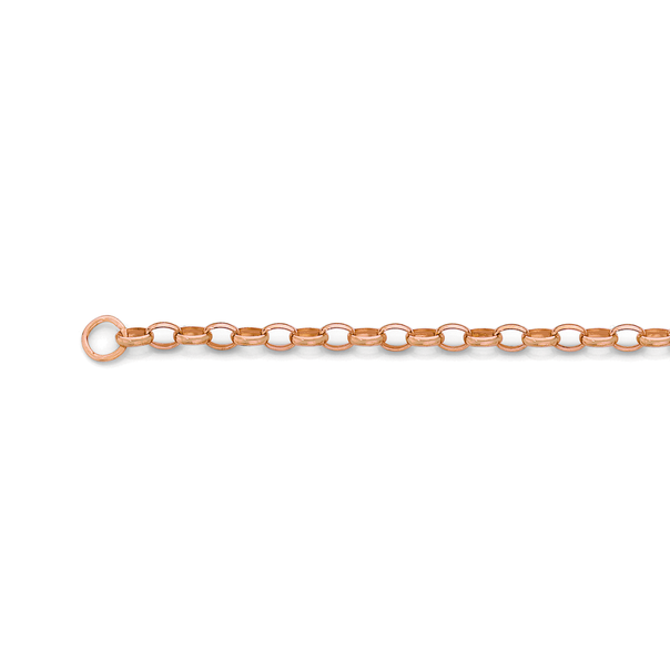 9ct Rose Gold 45cm Belcher Chain