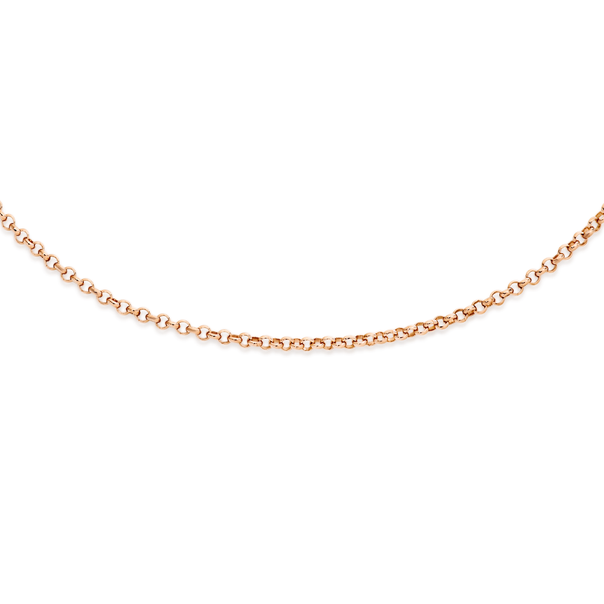 9ct Rose Gold 50cm Solid Belcher Chain
