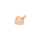 9ct Rose Gold Diamond-cut Puff Heart Pendant