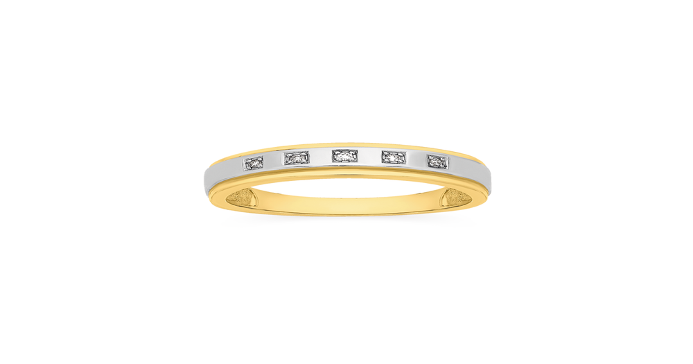9ct Two Tone Men's Diamond Ring Angus Coote