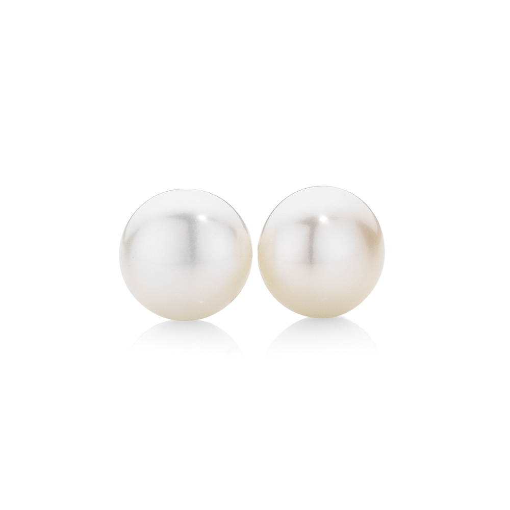 Details 149+ pearl stud earrings white gold super hot - esthdonghoadian