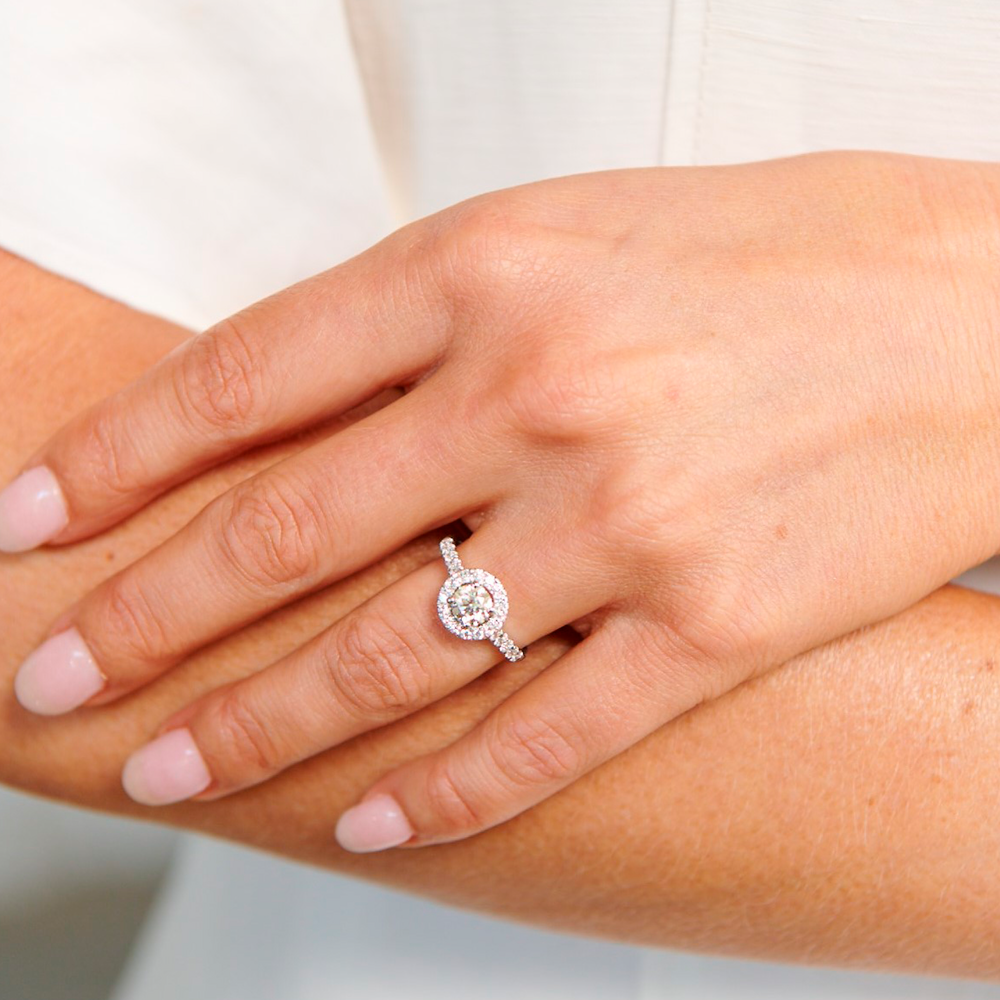 Alora 14ct White Gold Carat Tw Lab Grown Diamond Ring Angus