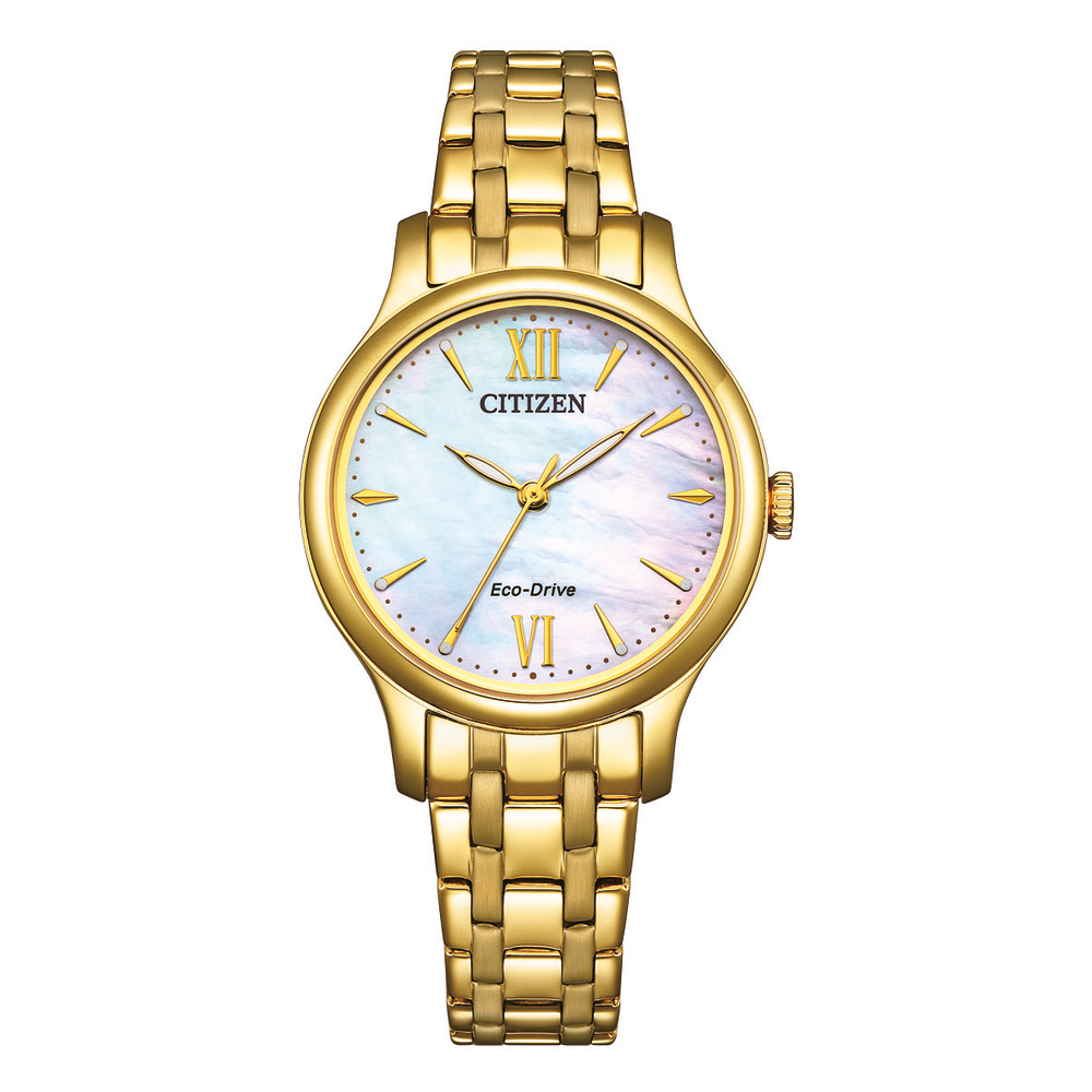 Citizen Ladies Eco-drive (em1182-55d) in Gold Angus Coote - Main Image