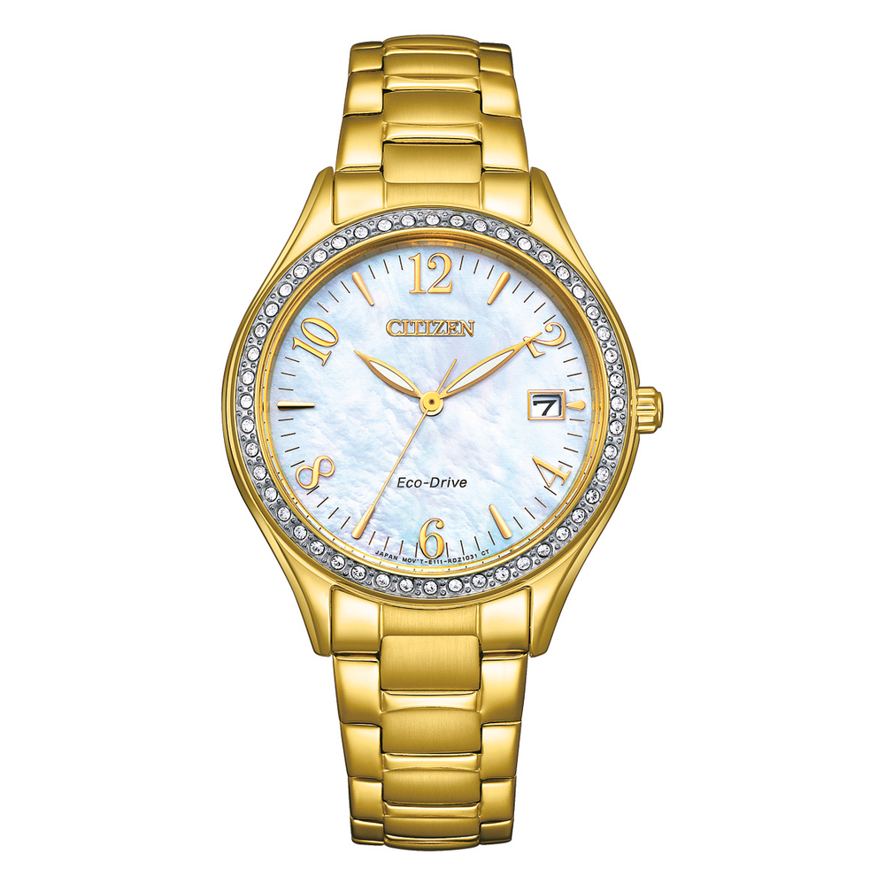 Citizen Ladies Eco-drive Fe1174-50a in Silver | Angus & Coote display picture 2