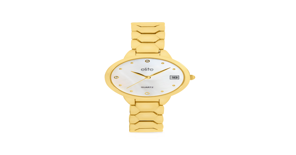 Elite Ladies Watch in Gold Angus & Coote