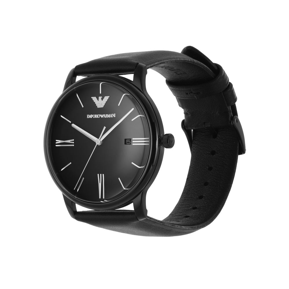 Emporio Armani Minimalist Men's Watch in Black Angus Coote