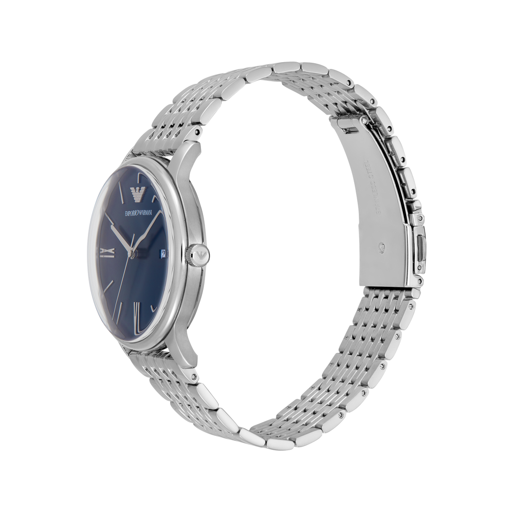 Emporio Armani Minimalist Men's Watch in Silver Angus Coote