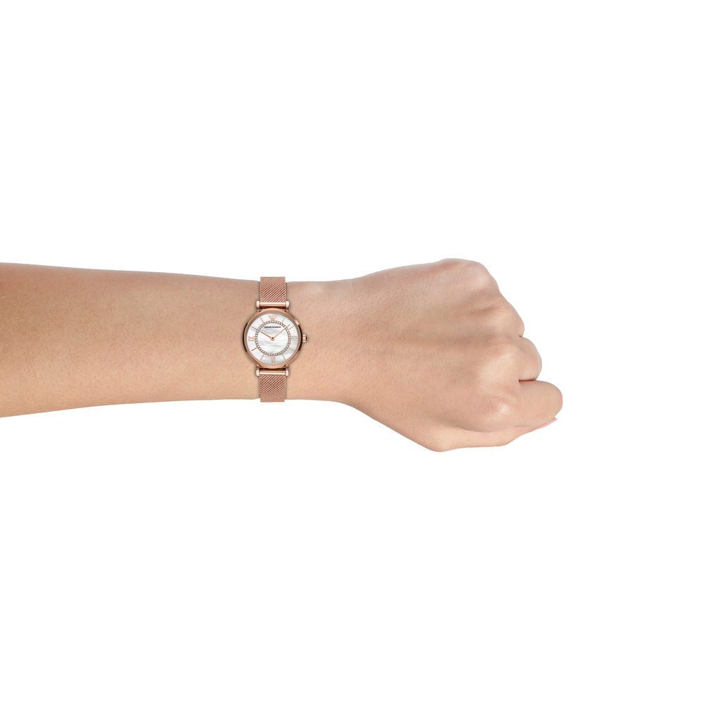 Emporio Armani Rose Gold-Tone Analogue Watch AR11266 | Watches | Angus and  Coote