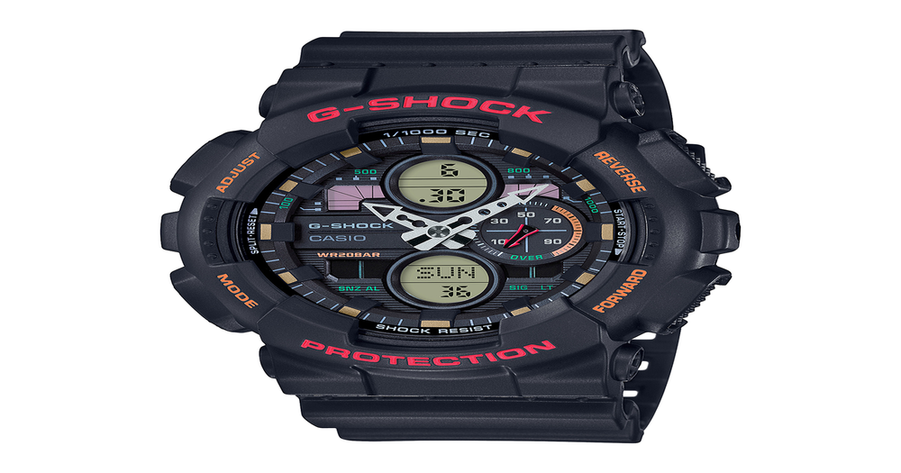 G-shock Ga140-1a4 in Black Angus Coote