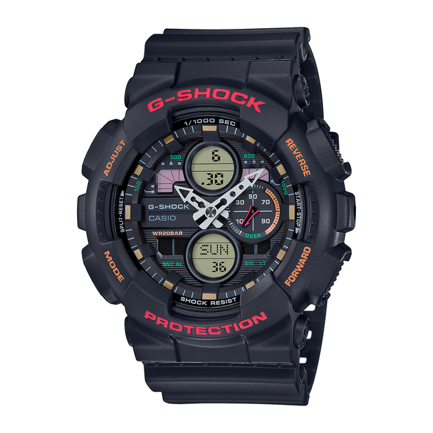 G-shock Ga140-1a4 in Black Angus Coote - Main Image