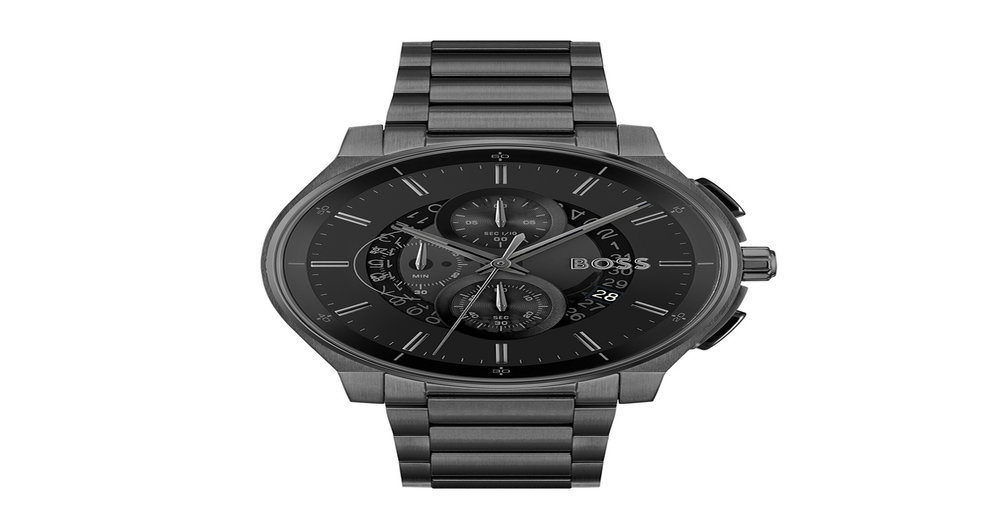 Hugo Boss Peak Men's Watch in Black | Angus & Coote