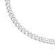 Italian Made Silver 55cm Oval Solid Curb Chain