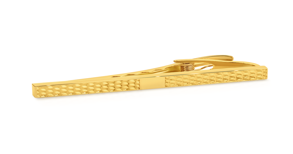 Laidlaw + Leeds Gold Ip Plated Stainless Steel Tie Clip 55mm in Gold