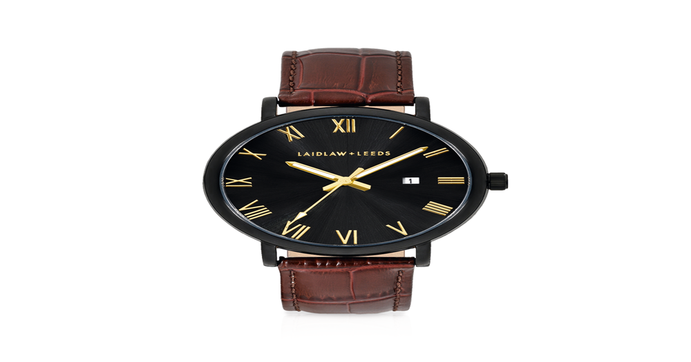 Laidlaw + Leeds Men's Classic Watch in Black Angus & Coote