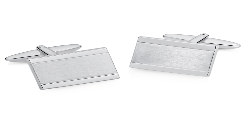 Laidlaw + Leeds Stainless Steel Cufflinks in Silver Angus & Coote