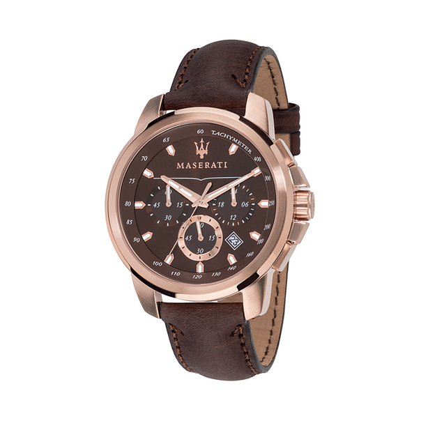Maserati Successo 44mm Brown Watch