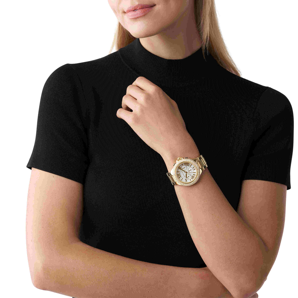 Michael Kors Ritz Gold Tone Chronograph 