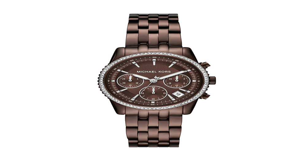 Michael Kors Mini Ritz Ladies Watch in Brown Angus Coote