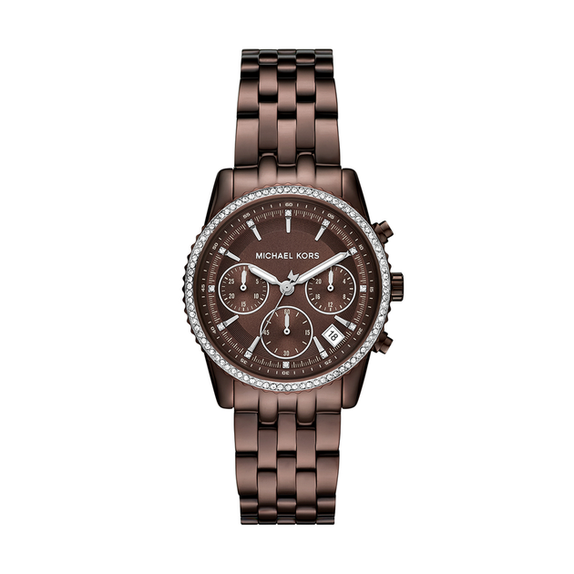 Michael Kors Mini Ritz Ladies Watch in Brown Angus Coote