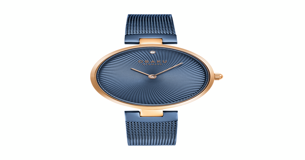 Obaku Diamant - Ocean Ladies Watch in Blue | Angus & Coote display picture 1