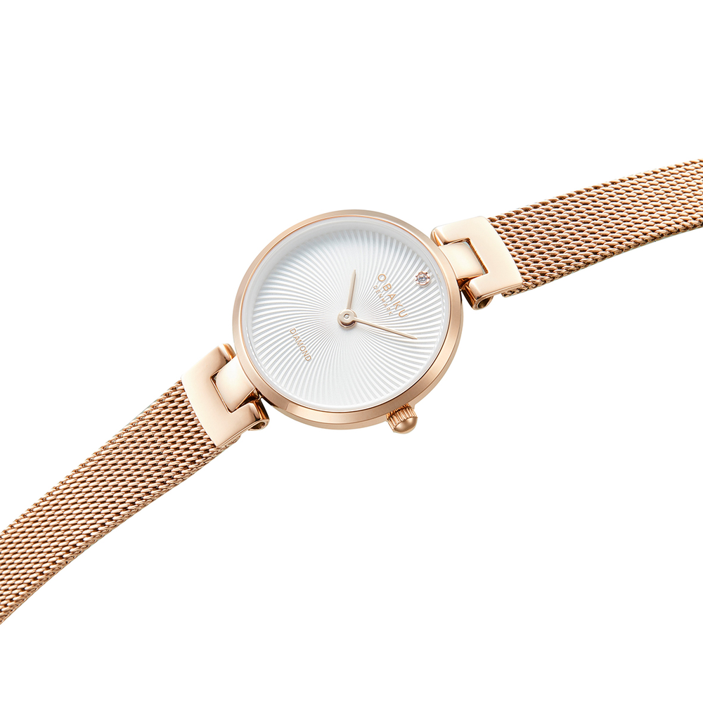 Obaku Diamant Petite Rose Ladies Watch in Rose Angus Coote