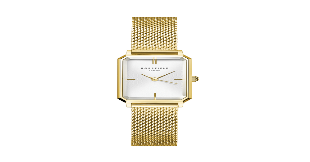Rosefield Octagon Xs Ladies Watch in Gold | Angus & Coote