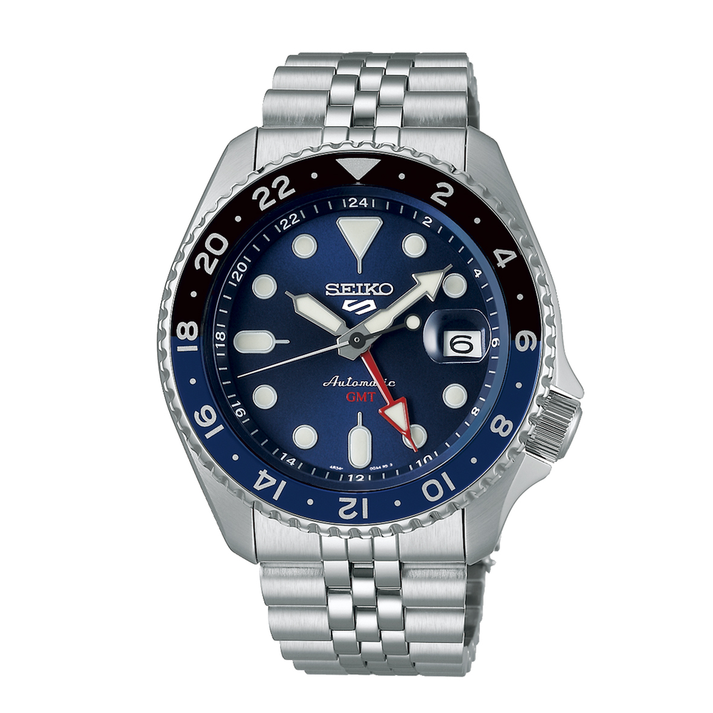 Seiko 5 Sports Automatic Watch in Silver | Angus & Coote