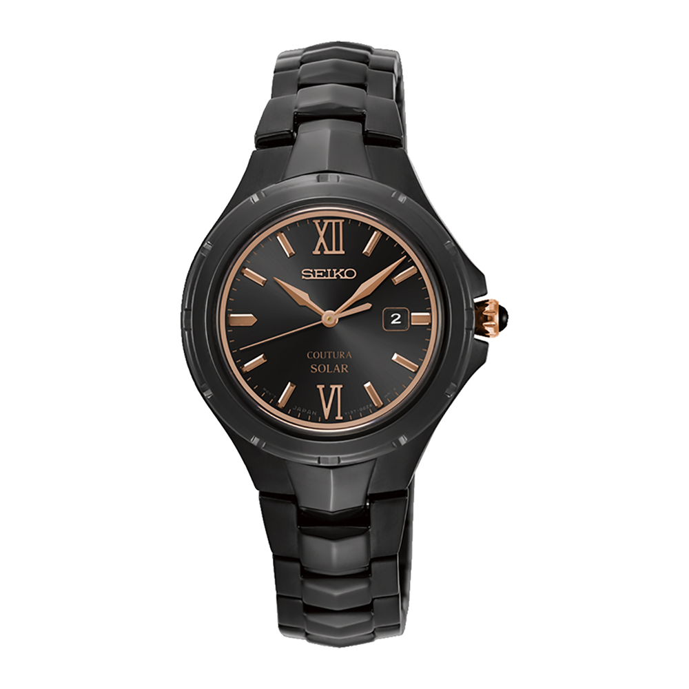 Seiko Ladies Coutura Watch in Black | Angus & Coote